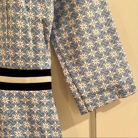 Draper James Honeycomb Persley Dress, Blue Multi, Medium - Picture 6 of 10